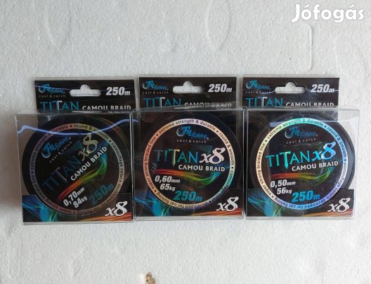 Flyfishing Titan fonott zsinór 250 m több méretben