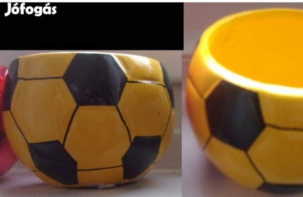 Focilabda kaspó virágtartó Újpest központ közelében