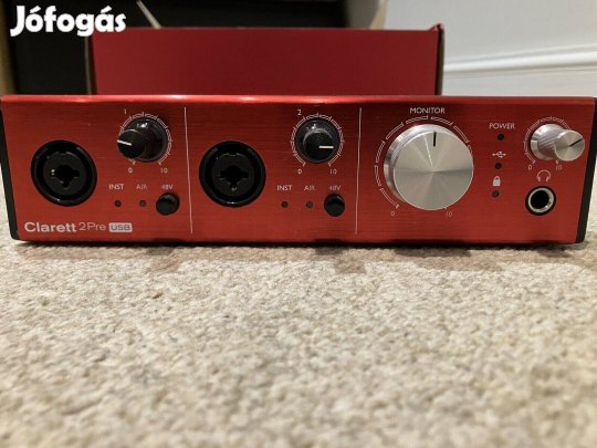 Focusrite Clarett 2Pre USB-C külső hangkártya előfok audió interface