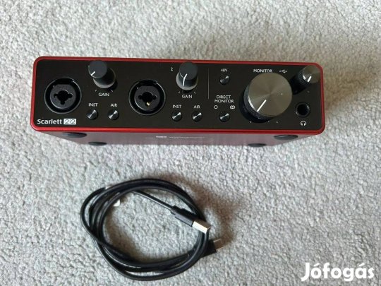 Focusrite Scarlett 2i2 harmadik generációs USB hangkártya