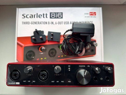 Focusrite Scarlett 8i6 3rd Gen usb külső hangkártya