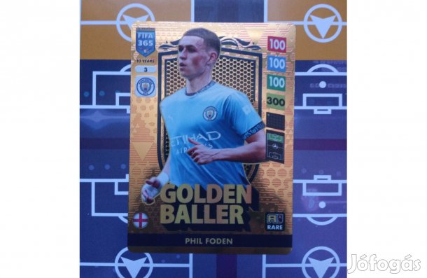 Foden (Man City) Panini Fifa 365 2025 Golden Baller kártya