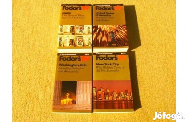 Fodor's 89 - Angol nyelvű útikönyvek