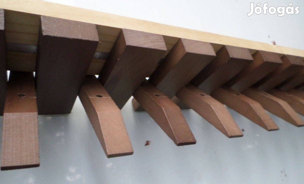 Fogas modern design falifogas tömör fa Új 85 cm