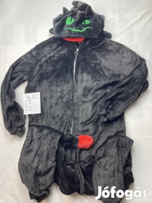 Fogatlan jelmez, sárkány jelmez, felnőtt jelmez DK877