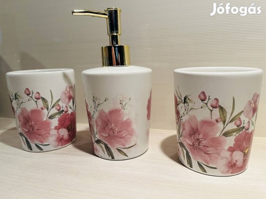 Fogkefetartó Pohár Szappanadagoló Fürdőszobai Készlet