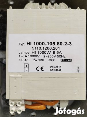 Fojtótekercs 1000W-os, előtét áramkör 