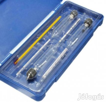 Fokoló készlet 3db + Hőmérő és Hőkorekciós táblázat Kék (61