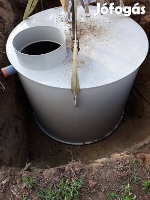 Földbe ásható szennyvíz tartályok, esővíz gyűjtők, vízóra akna