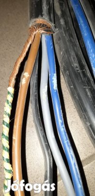 Földkábel házi bekötéshez, védőcső, rögzítő készlet