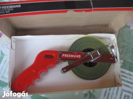 Főldmérő szalag 50 m-es, Spanyol, fogantyúval, Profi