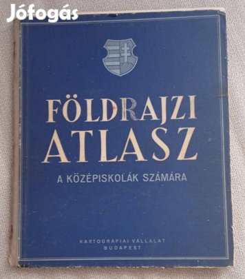 Földrajzi atlasz a középiskolák számára 1957-es kiadás