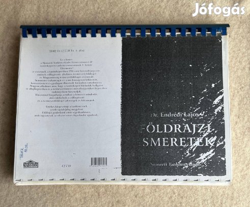 Földrajzi ismeretek - Dr. Endrédi Lajos (nyomtatott, lefűzött)