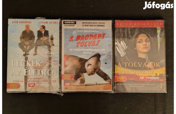 Fóliás Slim tokos DVD egyben 3 db