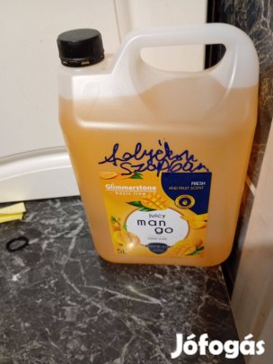 Folyékony Kéztisztító Szappan Hidratáló - Friss Mangó - 5L 4000ft óbud
