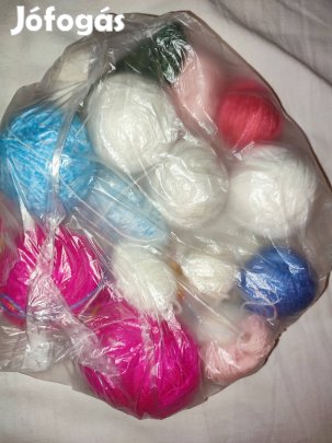 Fonal kötéshez horgoláshoz fonalmaradék csomag