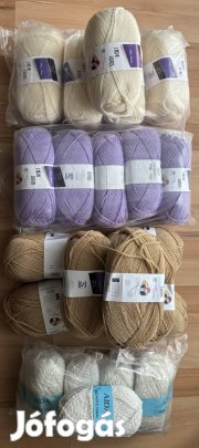 Fonalak többféle színben