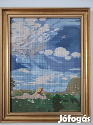 Fonalkep festmény dísztárgy