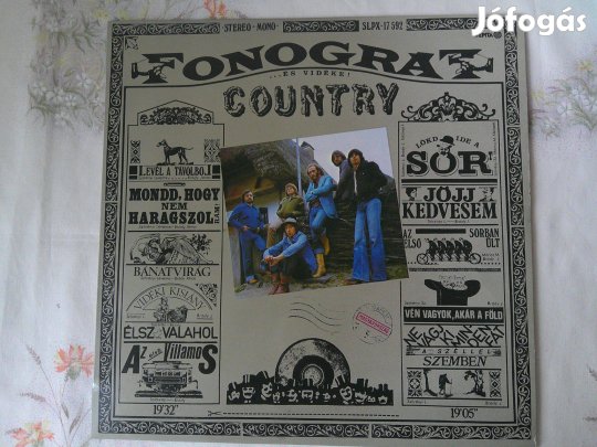 Fonográf Cantry album, bakelit nagylemez