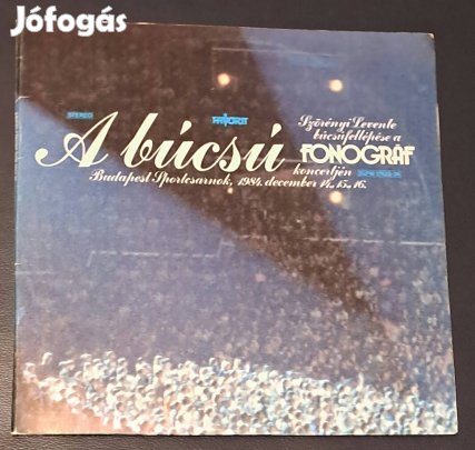 Fonográf: A búcsú című dupla bakelit lemez