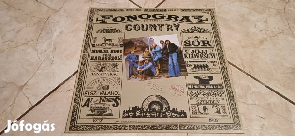 Fonográf  Country bakelit hanglemez