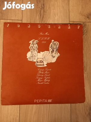 Fonográf bakelit lemez 