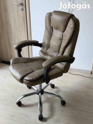 Főnöki irodai szék, forgószék khaki
