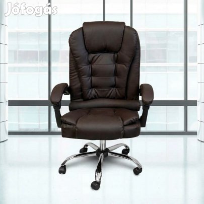 Főnöki irodai szék, forgószék sötétbarna (JM-09-BROWN-6)