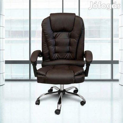 Főnöki irodai szék, forgószék sötétbarna (JM-09-BROWN-6)