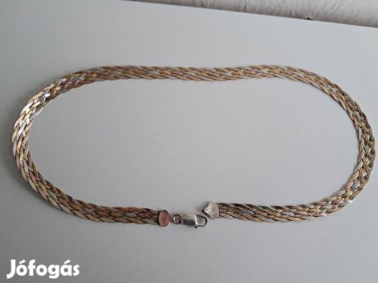 Fonott ezüst nyaklánc