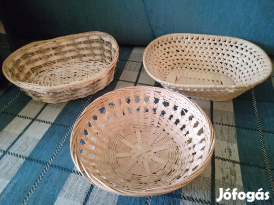 Fonott kosár 3 db