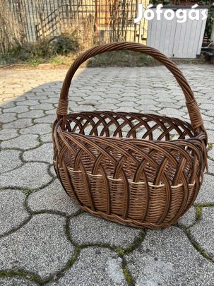 Fonott kosár, fonott, kosár, bevásárló táska