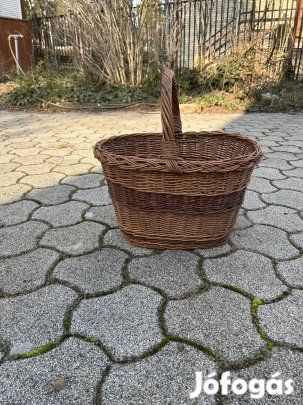 Fonott kosár, fonott, kosár, bevásárlókosár