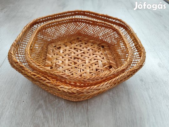 Fonott kosár, tároló szett - 2 darab együtt 800 Ft
