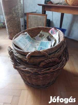Fonott vessző kosarak / rusztikus tárolókosarak