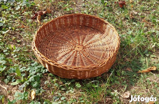 Fonott vesszőtál 36,5 cm átmérőjű