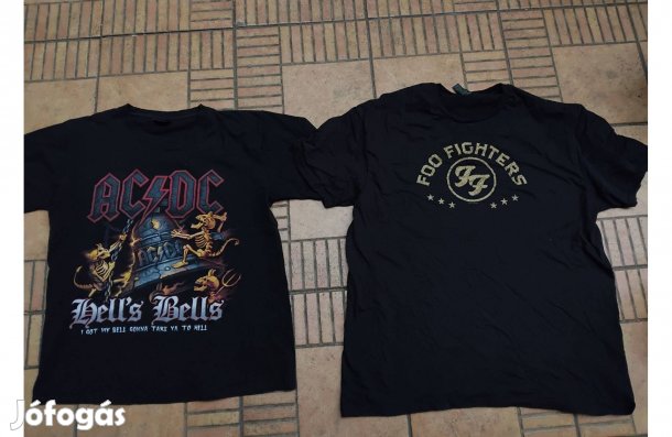 Foo Fighters póló AC DC póló AC/DC Rock póló L XL XXL 2db