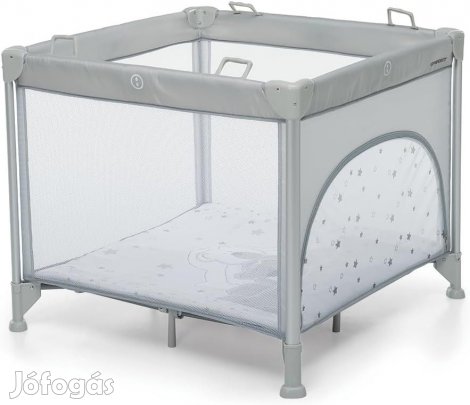 Foppapedretti Jubox párnázott szürke utazójáróka, 93 x 93 x 78 cm, OU