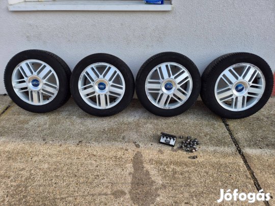 Ford 4db 16" alukerék + alu kerék csavar szett + kerékőr szett