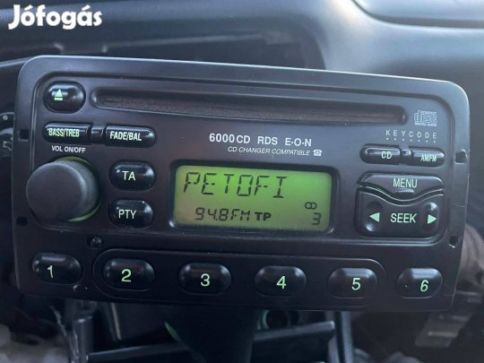 Ford 6000 CD gyári fejegység rádió Focus Mondeo Transit