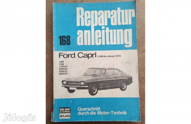 Ford Capri javítási karbantartási könyv
