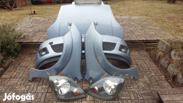 Ford Fiesta 2005-től bubi lámpás komplett eleje acélkék Tonic színben