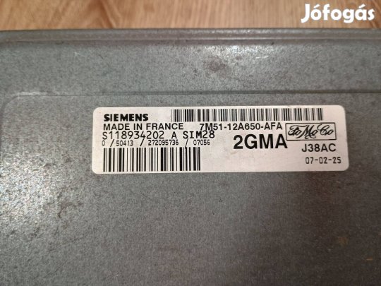 Ford Focus MK2 motorvezérlő ECU 7M51-12A650-AFA