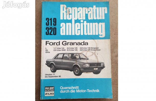 Ford Granada javítási karbantartási könyv