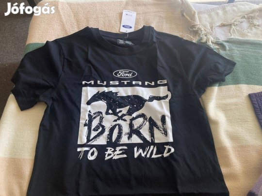 Ford Mustang póló, fekete T-shirt