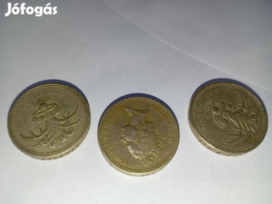 Fordított felirat és 1985ös walesi 1fontos