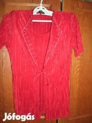 Forever BY Michael GOLD piros elől dupla blúz megkötős