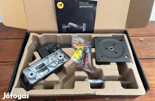 Forgatható, állítható magasságú TV konzol 35" 12kg