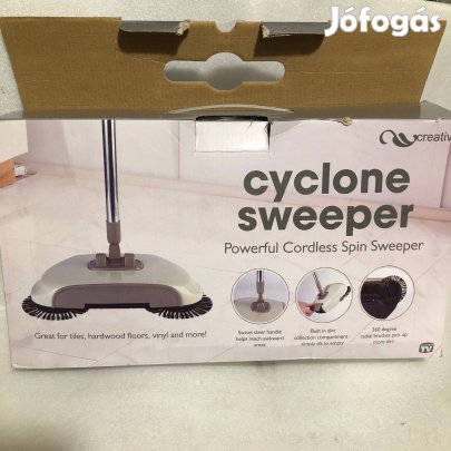 Forgófejes Körkefés partvis seprű tisztító seprű nyéllel