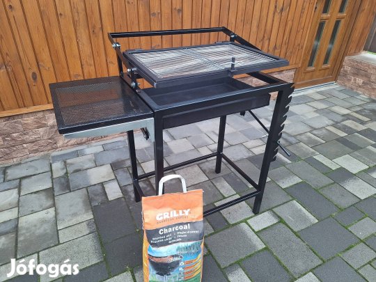 Forgógrill. Faszenes Grillsütő. Átfordithatós grill. Egyedi grillsütő